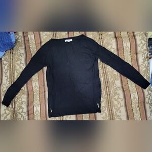 Women's Banana Republic sweater Black (Size: S) Zipper Accents On Sides